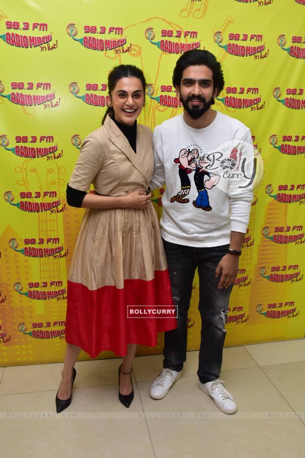 Taapsee Pannu and Amaal Mallik Snapped during Badla song launch (444879)