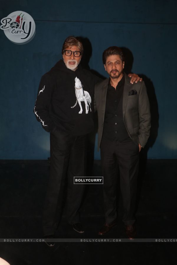 Amitabh Bachchan and Shah Rukh Khan at the promotions of the Badla