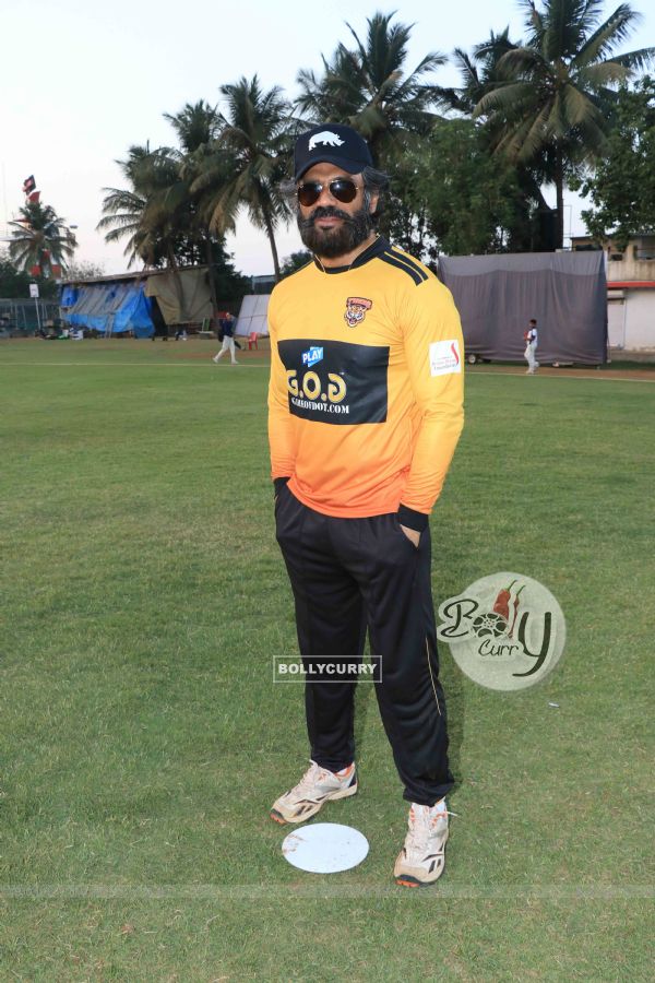 Suniel Shetty snapped at the Celebrity Cricket League!