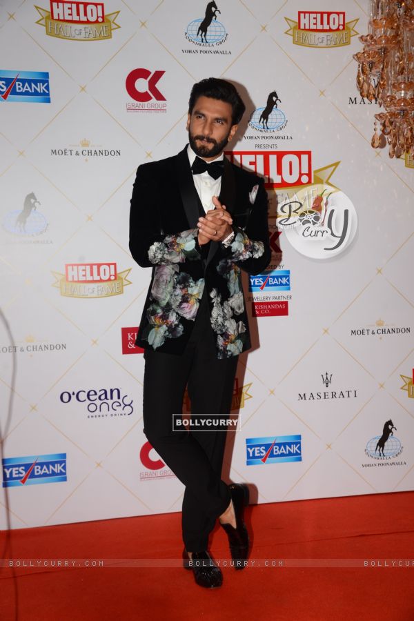 Ranveer Singh at the Hello Hall of fame awards!