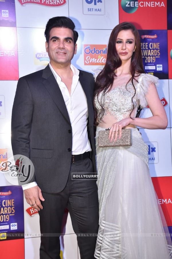 Georgia Andriani and Arbaaz Khan at Zee Cine Awards!