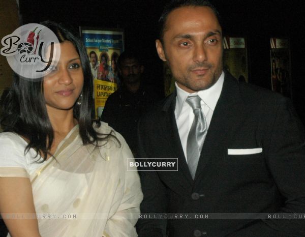 Rahul Bose and Konkona in the gala premeire of the movie The Japanese Wife
