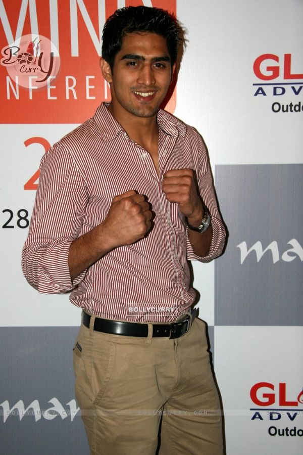 Boxer Vijendra Singh at "Body Mind Exhibition" at Grand Hyatt