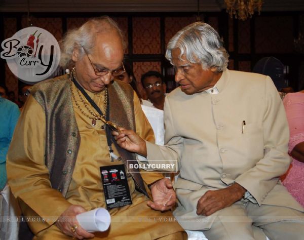 Pt Jasraj with Dr Abdul Kalam at Music Industry forum