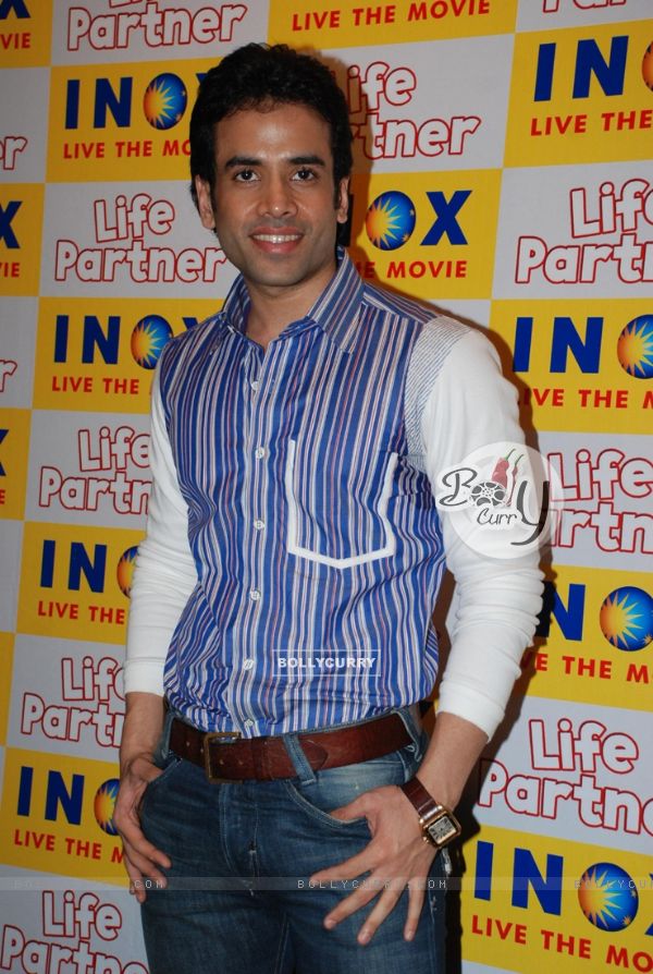 Tusshar Kapoor promote their upcoming movie ''Life Partner'' at Inox, in Mumbai