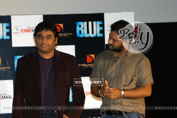 A R Rahman and Resul Pookutty at Blue film music preview at Cinemax (78824)