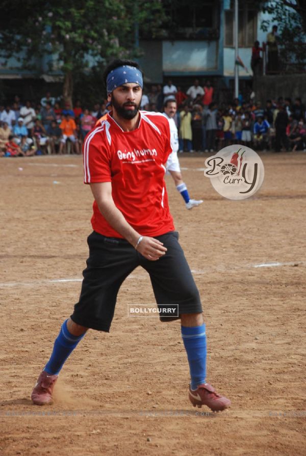 Ranbir Kapoor at "Soccer Match" at Bandra