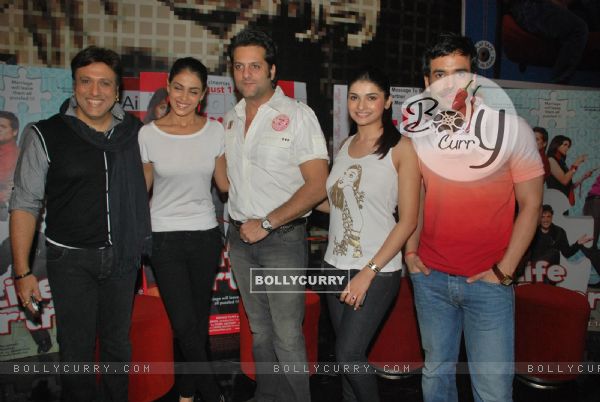 Govinda, Prachi Desai, Genelia D''Souza, Fardeen Khan and Tusshar Kapoor to promote the film "Life Partner" at Galaxy