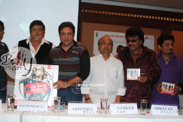 David Dhawan, Govinda and Sameer at the music launch of movie "Do Knot Disturb" (79141)