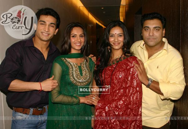 The Star Cast of NDTV Imagine''s "Basera'''' at a press-meet in New Delhi on Wednesday