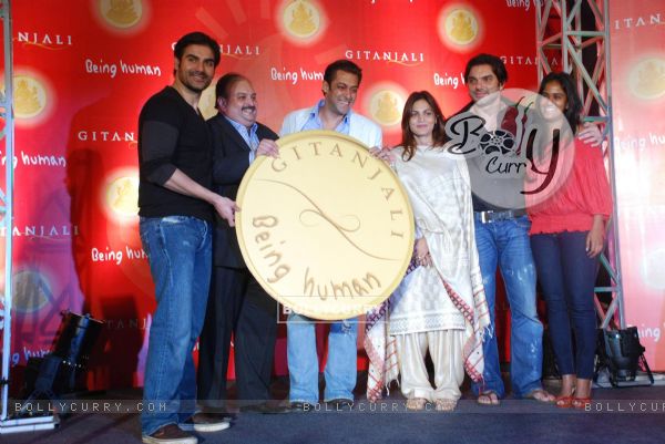 Salman Khan, Sohail Khan and Arbaaz Khan Being Human Coin launch