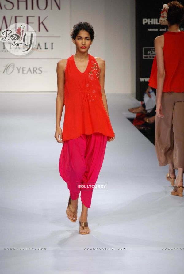 Models at the ramp of Nikasha presented diverse fashion stories at Lakme Fashion Week spring/summer 2010