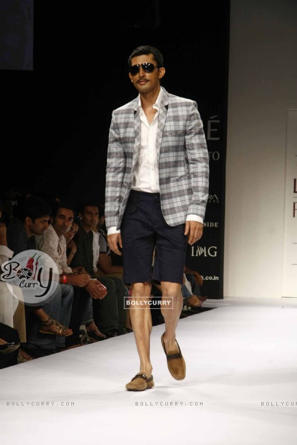 Model on the ramp for Designer Troy Costa at Lakme Fashion Week for spring/summer 2010