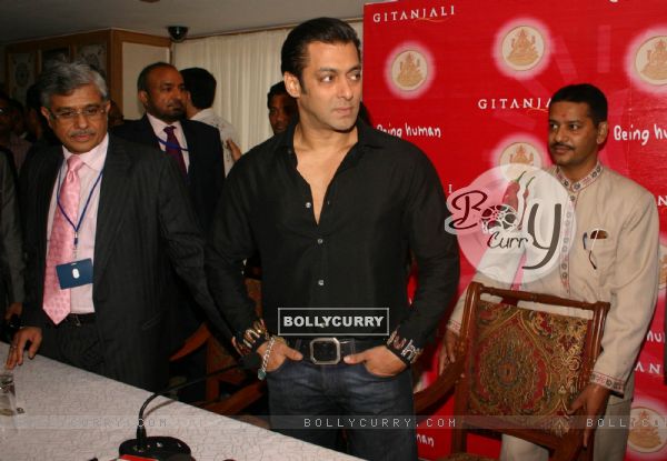 Bollywood Aactor Salman Khan at the launch of "Being Human" Gold Coins in New DelhiI on Wednesday 23 Sep 2009