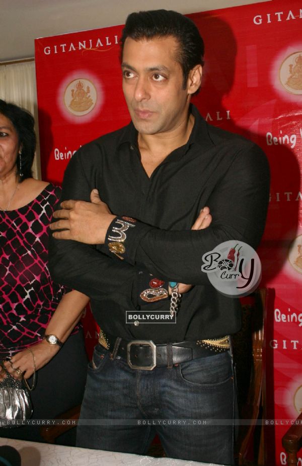 Bollywood Aactor Salman Khan at the launch of "Being Human" Gold Coins in New DelhiI on Wednesday 23 Sep 2009