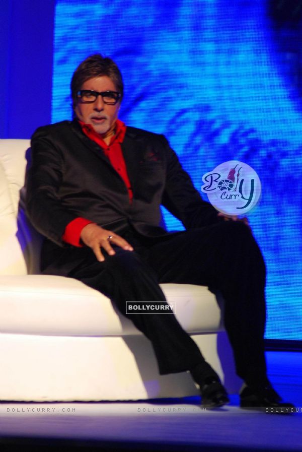 Bollywood actor Amitabh Bachchan at the announcement of the launch date of '''' Big Boss Season-3'''', in New Delhi on Tuesday