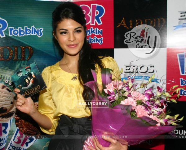 Bollywood actress Jacqueline Fernandez at the Baskin Robbins ice cream shop, in New Delhi on Saturday 10 oct 2009