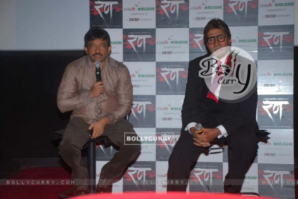 Ram Gopal Varma and Amitabh Bachchan at Rann''s first look at PVR (80901)