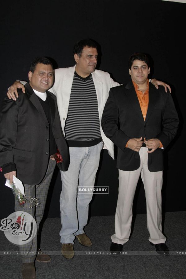 Bollywood actors Cyrus Broacha and Boman Irani at a promotional event for their forthcmong movie "Fruit N Nut" in Mumbai (81026)