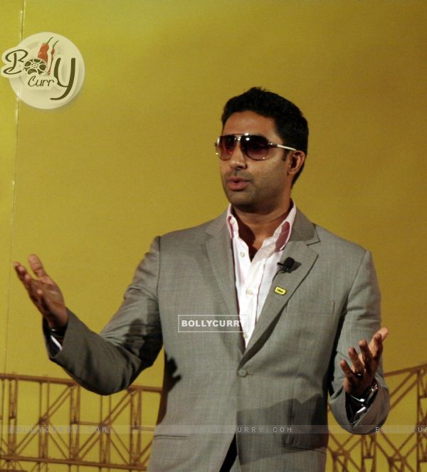 Actor and Brand Ambassador of ''Idea'' cellular Abhishek Bachchan at the launch ceremony of IDEA cellular service in Kolkata and part of West Bengal on Tuesday