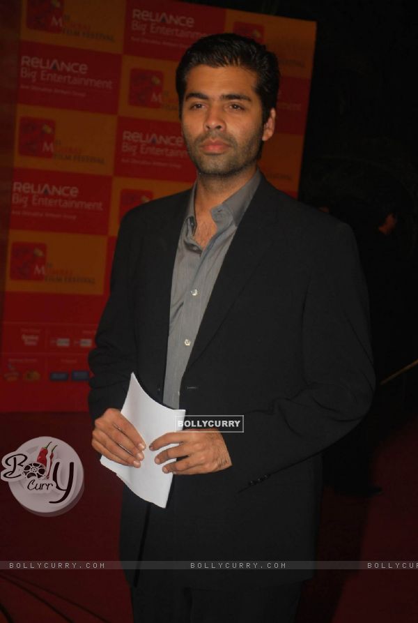 Karan Johar at Mumbai Academy of Moving Image (MAMI) Opneing Night at Fun Cinema, Andheri