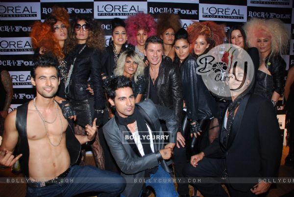 Models at the launch of the Loreal Autumn Winter Color Collection in Grand 