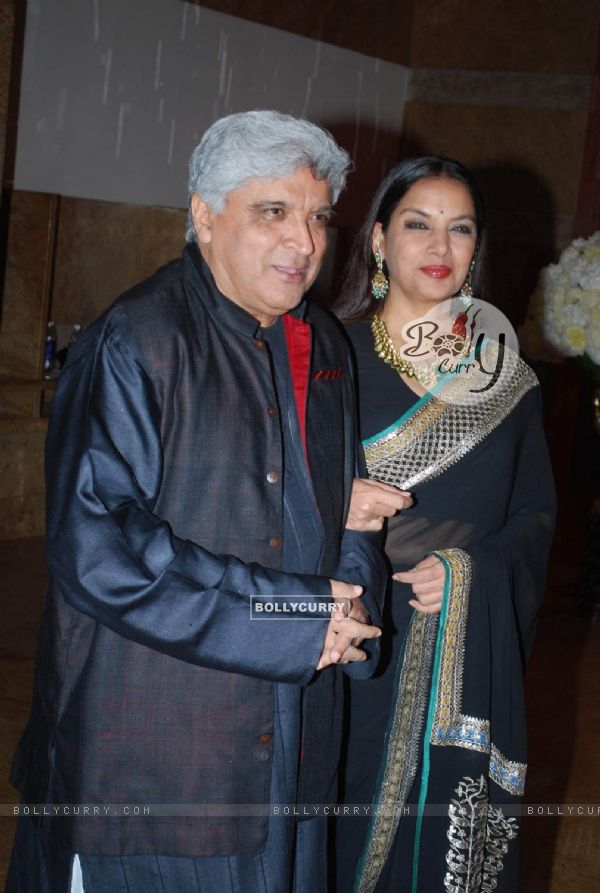 Javed Aktar and Shabana Azmi at the Shilpa Shetty''s wedding reception