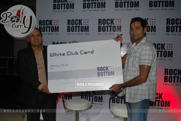 Bollywood actor Abhay Deol at the press meet of the relaunch of "Rock Bottom" lounge in Juhu