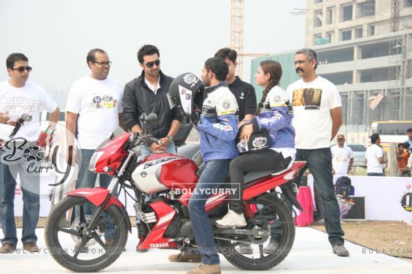 Ranbir Kapoor at the Big Adda Yamaha Bike Rally