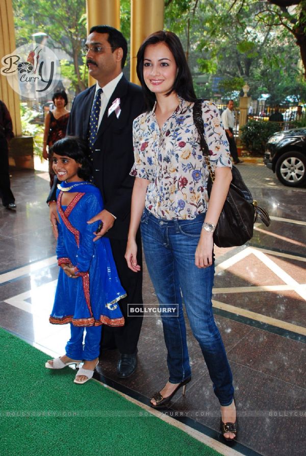 Dia Mirza launch her book ''Prernaa'' at the Cancer Patients Aid Association (CPAA) at Ravindra Natya Mandir, Prabhadevi in Mumbai on Wednesday