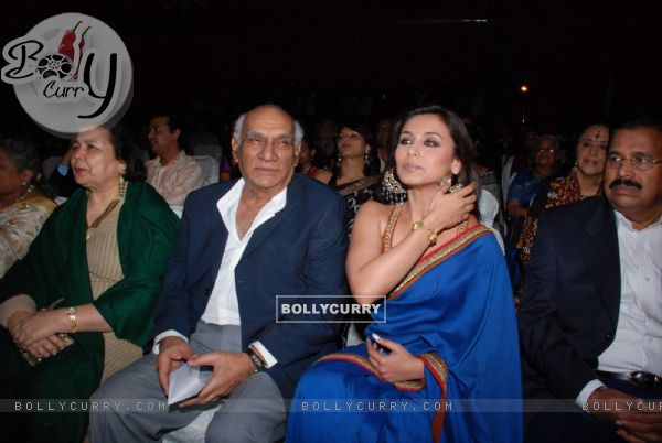 Yash Raj and Rani Mukherjee at V Shantaram Awards at Novotel