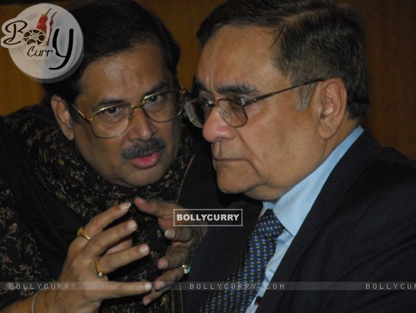 The ITC Sangeet Research Academy to a media interaction to announce ITC SRA Sangeet Sammelan 2010 on Monday, January 4, 2010 Pandit Ajoy Chakrabarty, Academy Guru and Mr Ravi Mathur, Executive Director, ITC Sangeet Research Academy share a