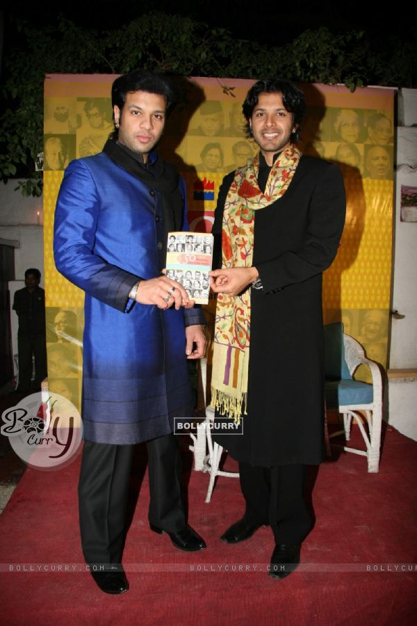 Ayaan and Aman Ali Khan''s book launch of "50 Maestros Recordings" at Olive