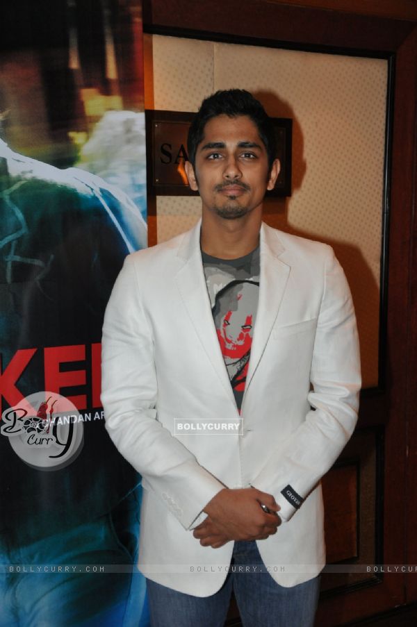 Bollywood actor Siddharth at the music launch of "Striker" in Mumbai (83921)