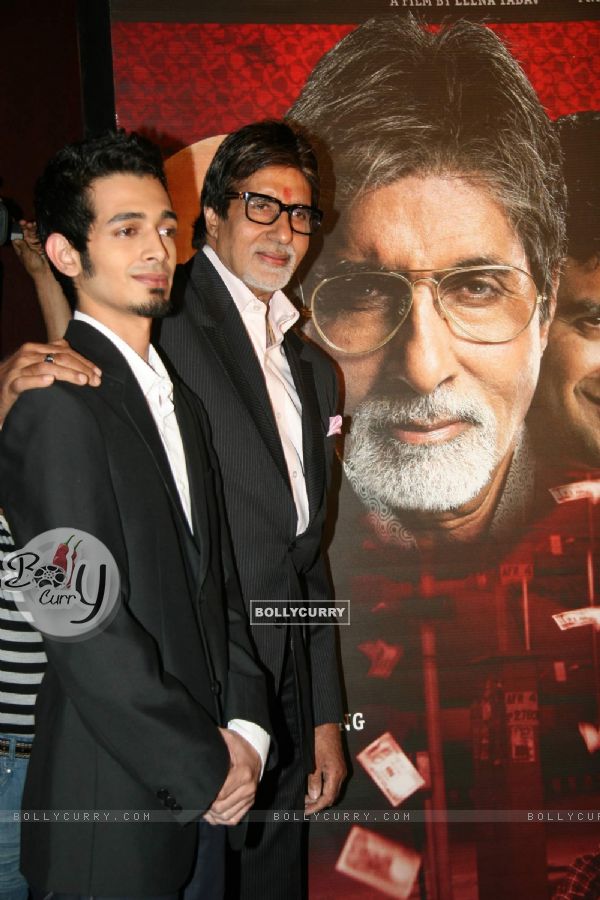 Mega Star Amitabh Bachchan at the press meet of "Teen Patti" in Cinemax in Mumbai