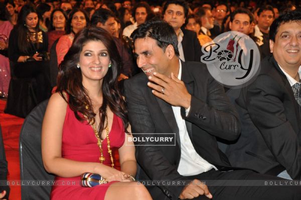 Twinkle khanna and Akshay kumar at Stardust Awards 2010 in Mumbai