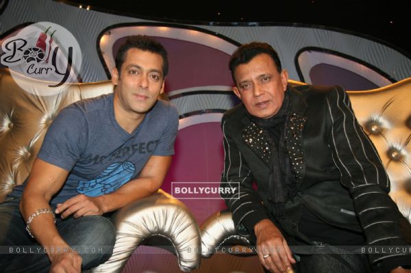 Salman Khan promotes ''Veer'' with Mithun Chakraborty on TV Show Dance India Dance at Famous Studio in Mumbai on Monday Afternoon