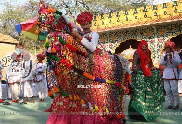 Folk Artists from Rajasthan at the Surajkund Crafts Mela in Faridabad on Sunday New Delhi,31 Jan 2010