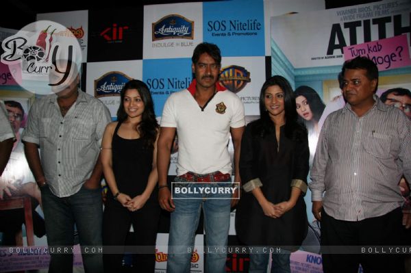 Ajay Devgan and Konkona Sen Sharma at Atithi Tum Kab Jaonge music launch