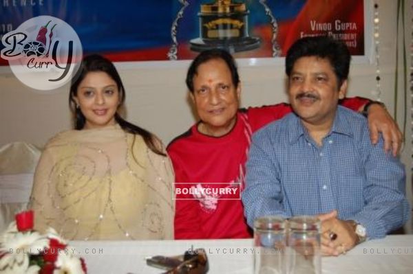 Udit Narayan and Naghma at 5th Bhojpuri Film Awards