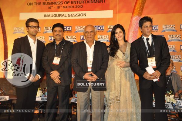 Shah Rukh Khan, Katrina Kaif, Yash Chopra, Karan Johar and others were present at the inaugural session of FICCI Frames 2010