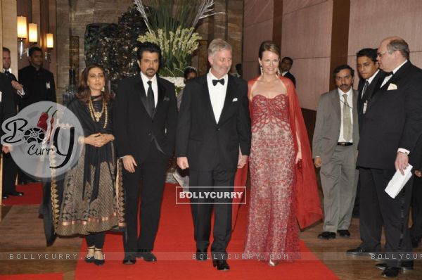 Anil Kapoor meets Belgium Royalty at Orra Fashion Showcase at Grand Hyatt, Mumbai ( Photo: IANS)