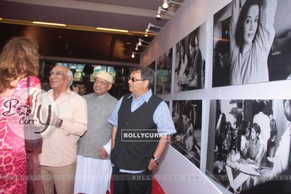 Yash Chopra and Subhash Ghai inaugurates Bollywood Exhibition by Photogrpaher Gerladine Langlois at Grand Hyatt, Mumbai