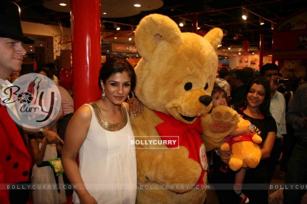 Bollywood actress Raveena Tandon at Hamleys toy store launch at Phoenix Mall