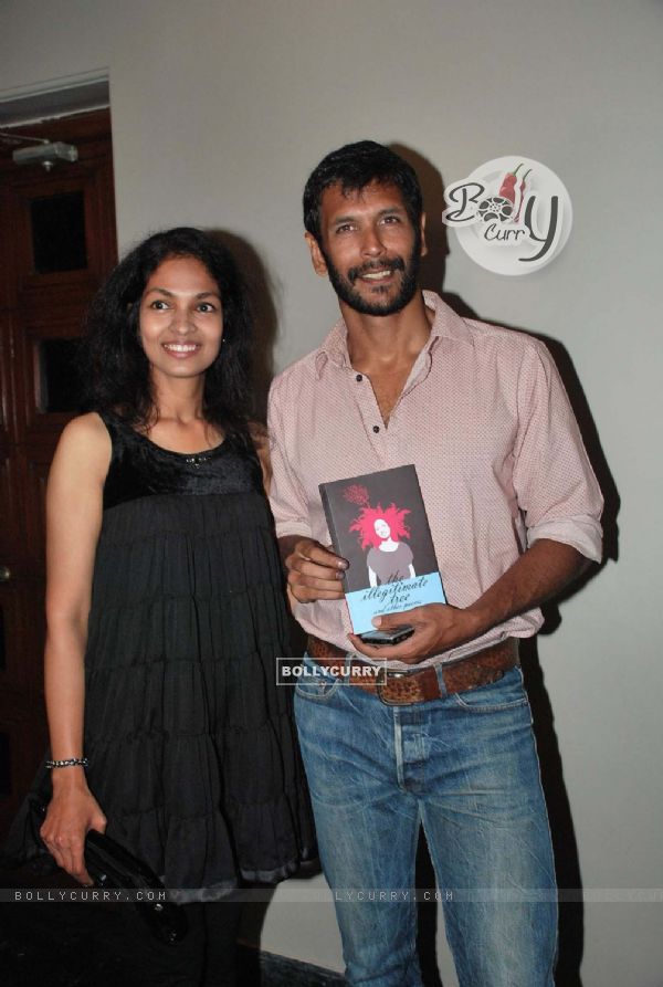 Milind Soman at the launch of Sharda Sunder''s book at Nehru