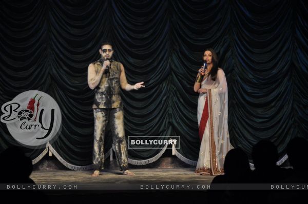 Abhishek Bachchan and Aishwarya Rai Bachchan at ''RAAVAN'' movie music launch