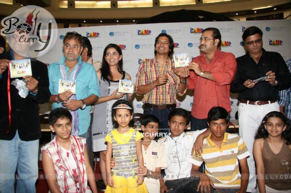 Sonali Kulkarni, Shaan Camp and Sudesh Bhosle Camp audio launch at Mega Mall