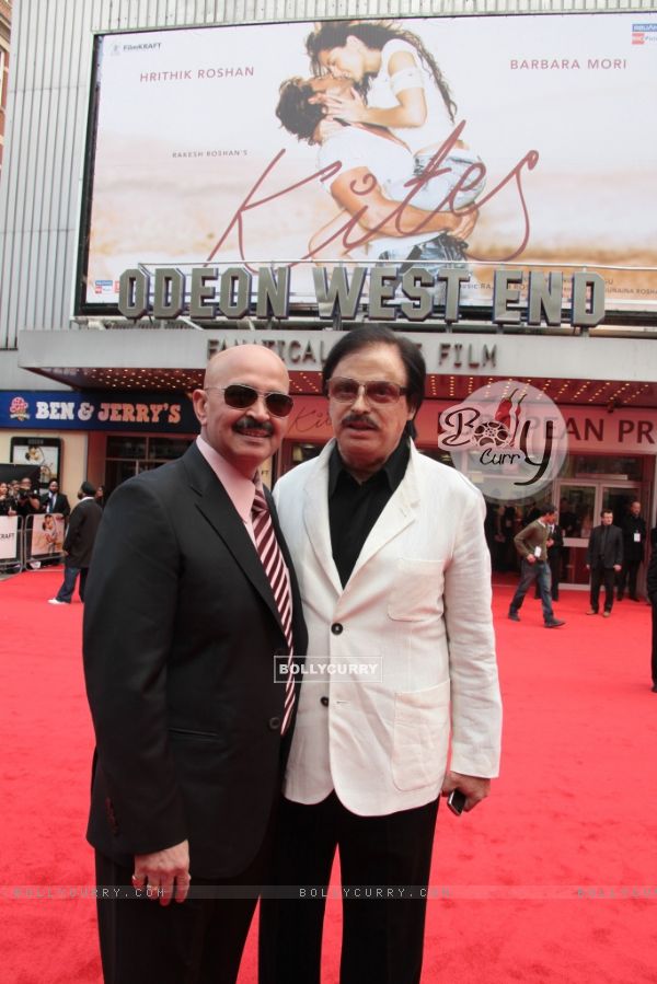 Rakesh Roshan and Sanjay Khan attends the European premiere of ''Kites'' at Odeon West End in London (87754)