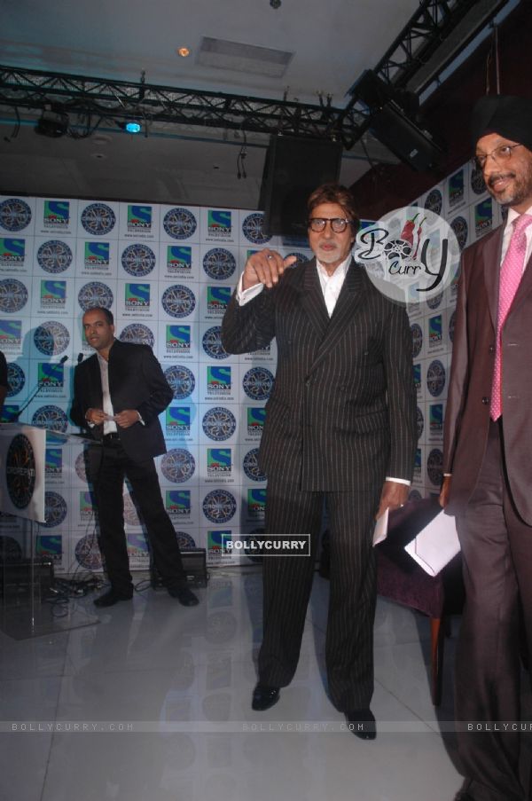 Amitabh Bachchan  at KBC back with sony press meet at enigma