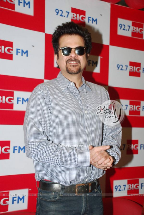 Anil Kapoor addresses media during his visit at 927 Big FM for promotion of the upcoming film (90430)